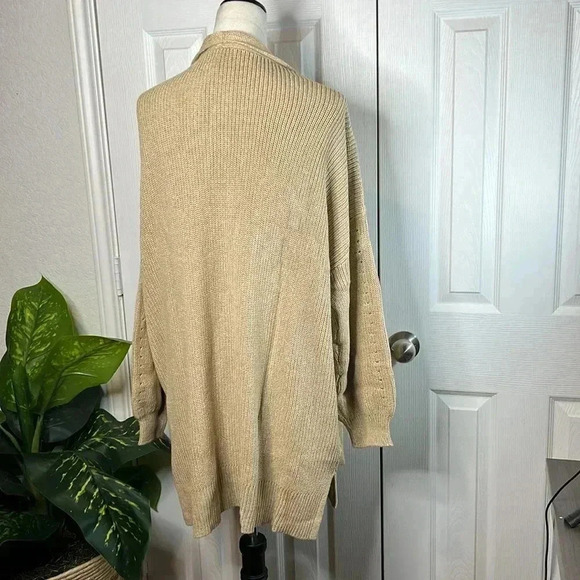 Universal Thread Women’s Open-front Cozy Knit Cardigan Color Tan Various Sizes - Picture 8 of 15
